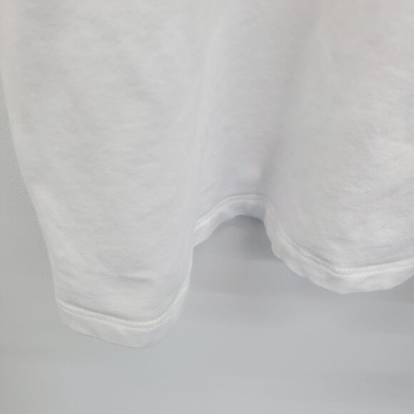 Catherines White Scoop Neck T-Shirt Womens Plus Size 2X Short Sleeve Casual - Picture 6 of 14